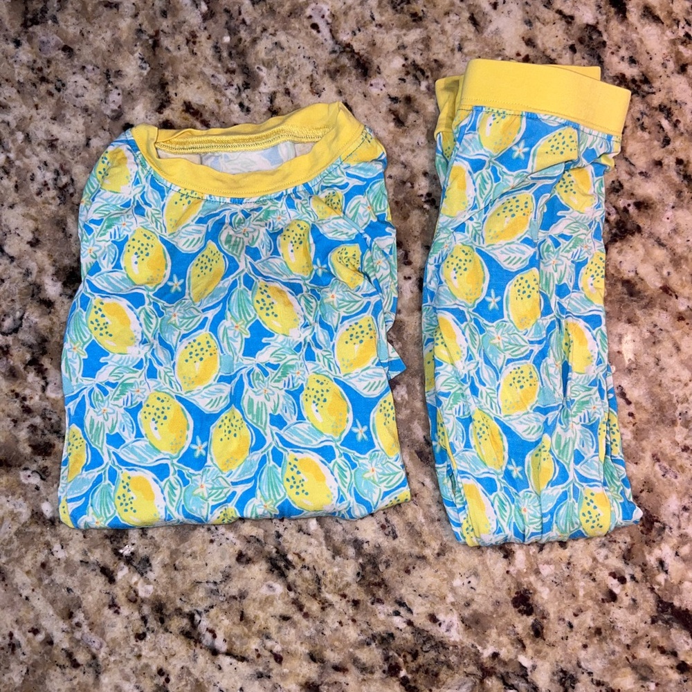 Poppy Kids Co Lemon Bamboo Pajama Set